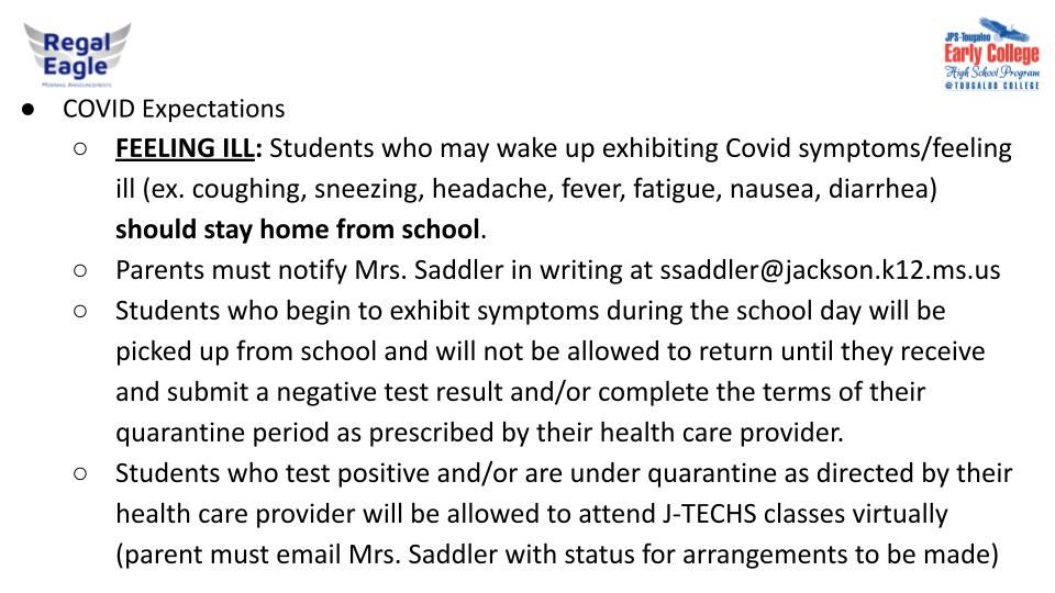 JTECHS COVID Expectations
